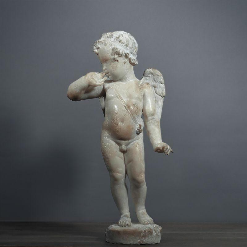 Composition Sculpture of an Angel, XXth Century. For Sale