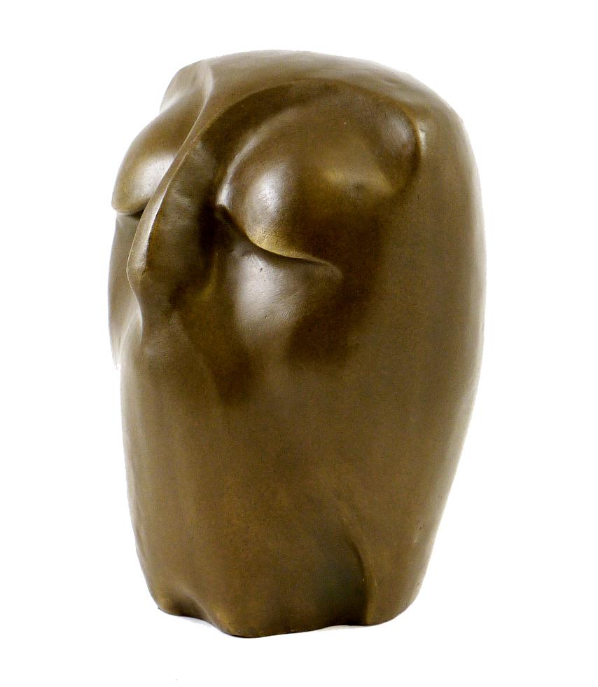 Escultura de un búho en bronce patinado, Arte contemporáneo, Siglo XXI. Patinado en venta