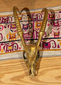 Sculpture of Animal Antlers in Gilt Bronze