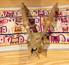 Sculpture of Animal Antlers in Gilt Bronze