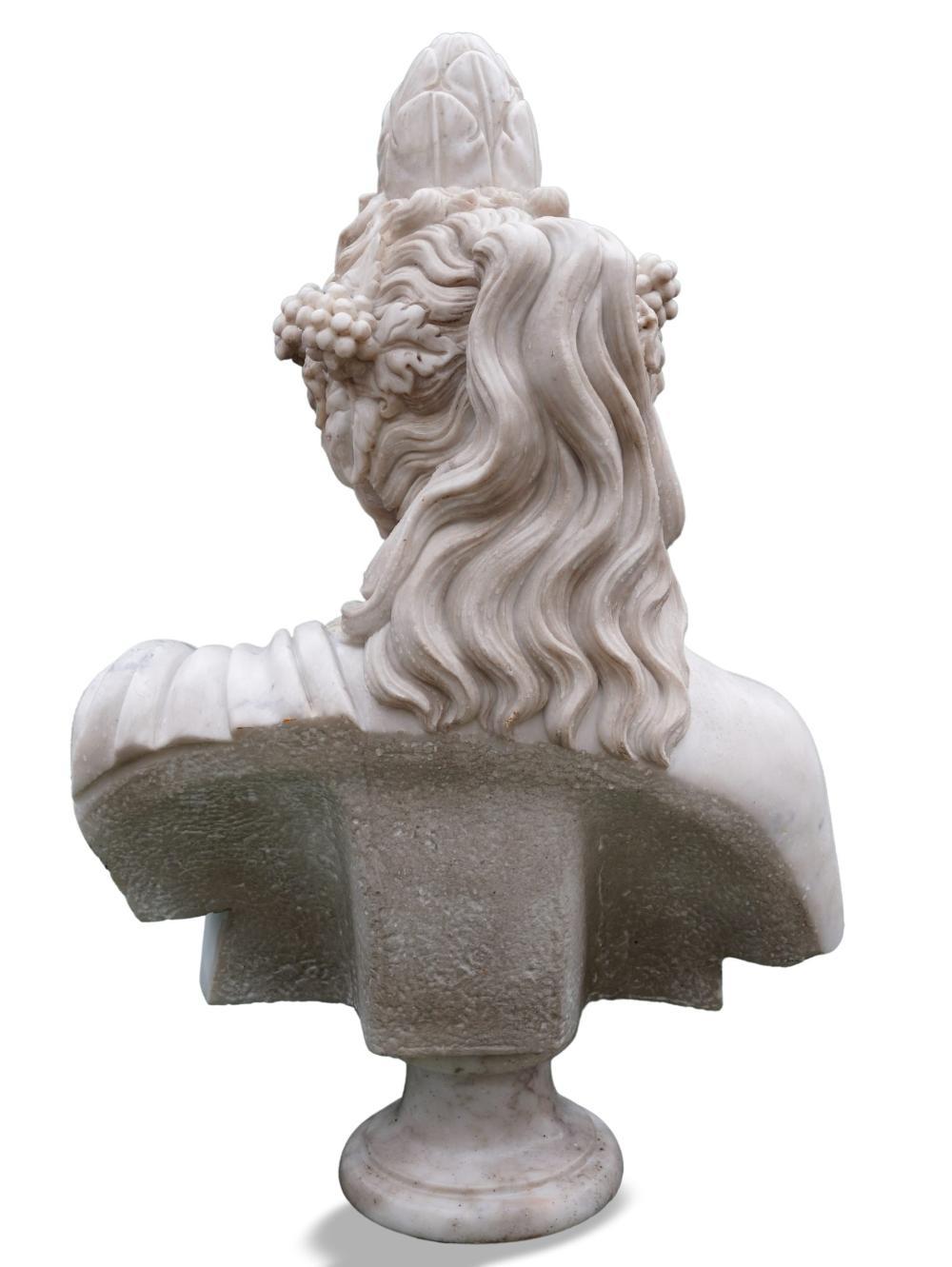 Skulptur von Antinoo aus Marmor im Angebot 1