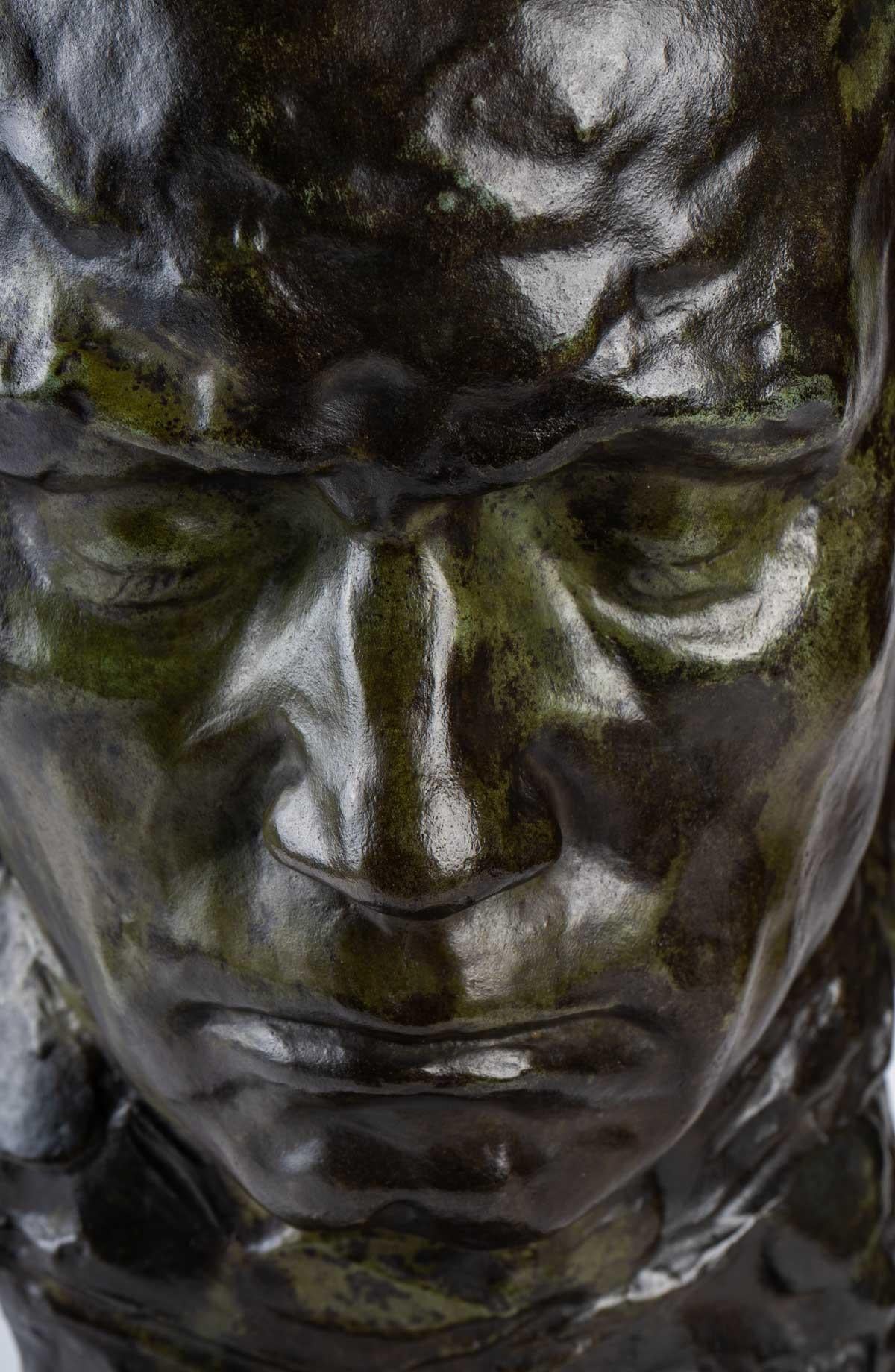 20th Century Sculpture of Beethoven in Bronze and Marble