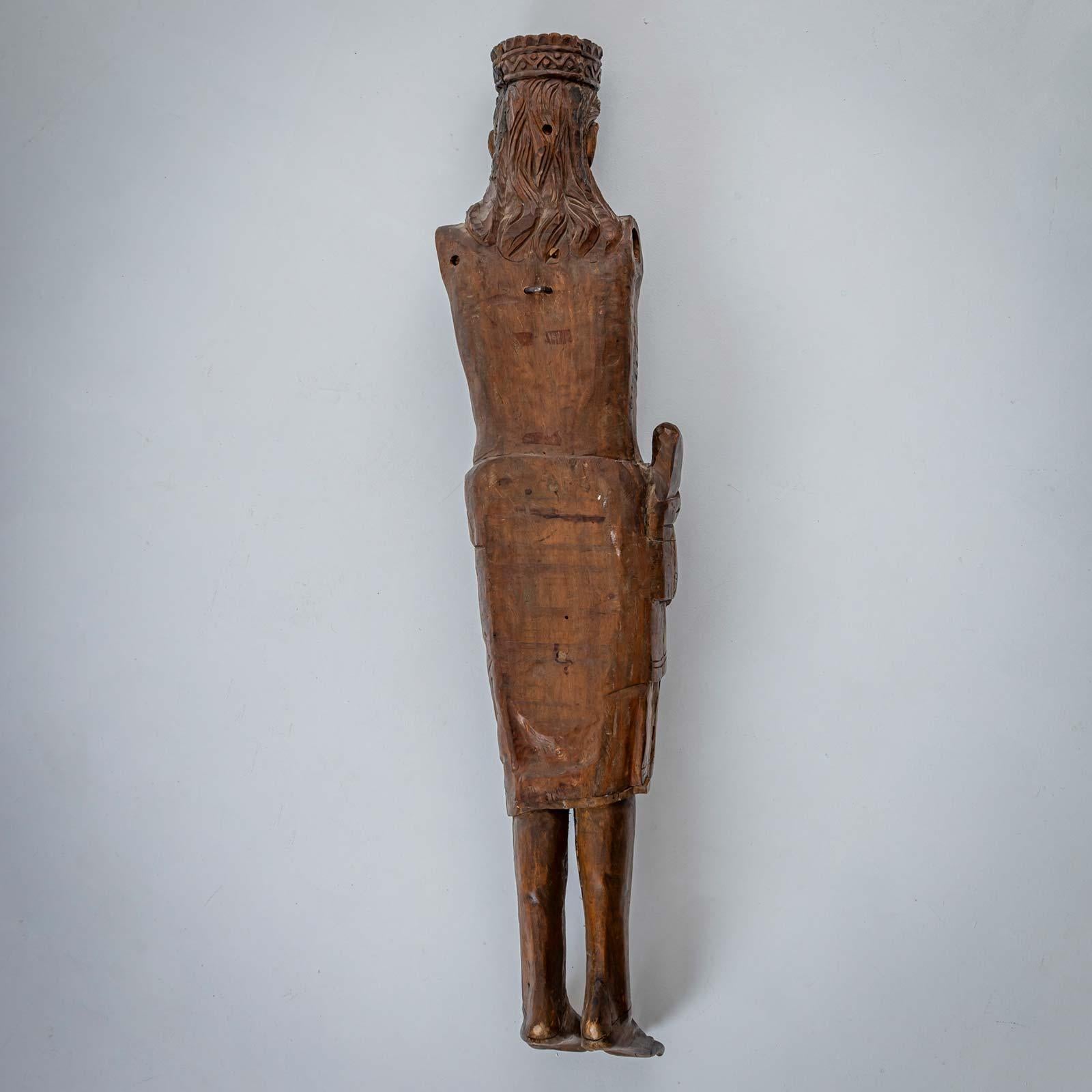 Scultura di Cristo in stile romanico, XIX/XX secolo in vendita 6