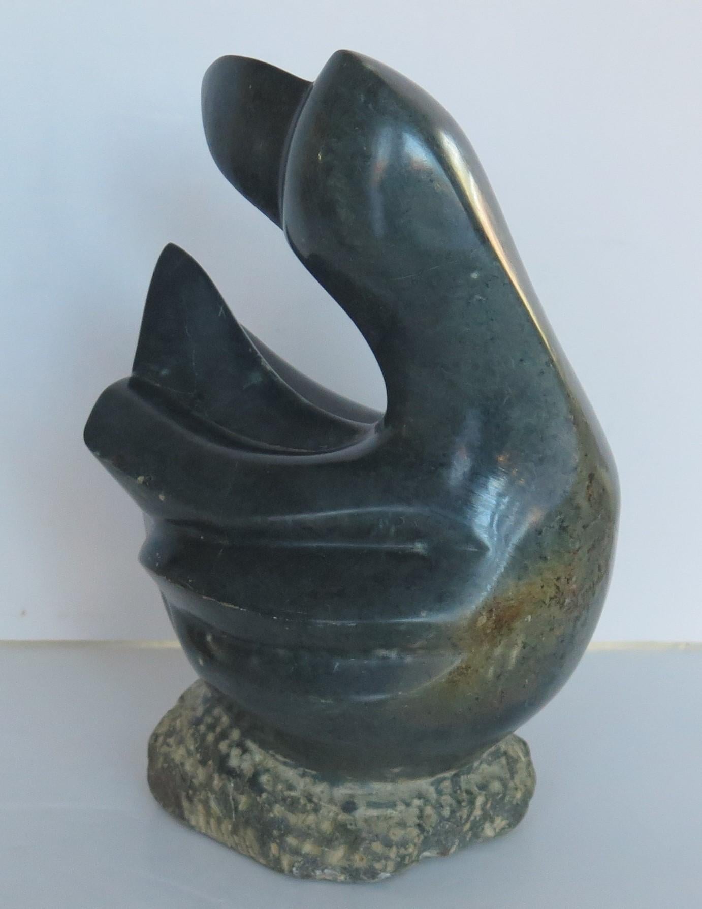 This is a unique sculpture of a duck in granite stone hand carved in the Cubist style

This sculpture is made from a single piece of stone, sculpted and polished and is very heavy weighing about 2.5 Kg unpacked.

The piece is sculpted from a very