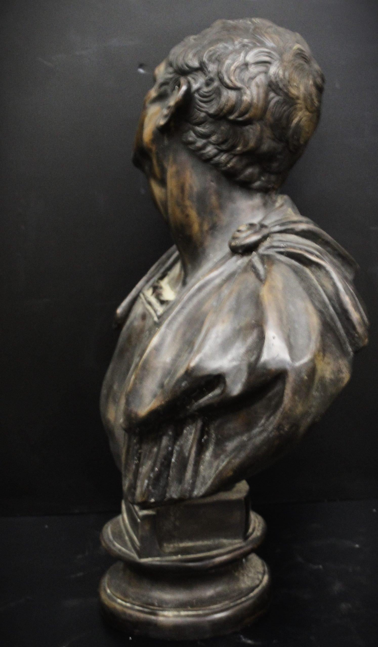 Bronze Sculpture of Emperor Aratus in bronze For Sale