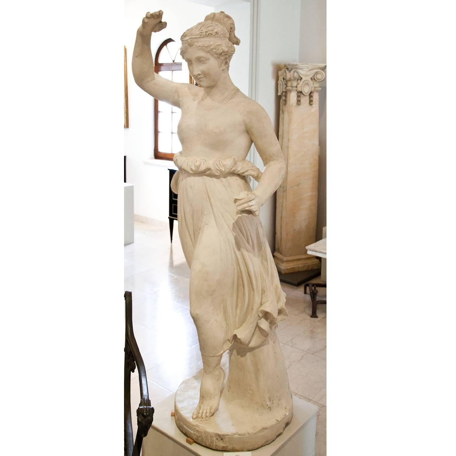 Plaster Sculpture of Flora, Italy, circa 1880 For Sale