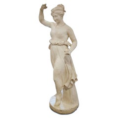 Neoclassical Plaster Sculpture of Flora, Italy, Circa 1880, 155cm Tall