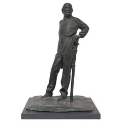 Sculpture of Giuseppe Garibaldi, Bronze Sculpture, 19th Century