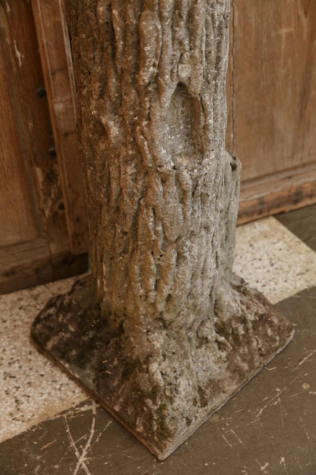 French Sculpture of Hawk Perched Upon Tree