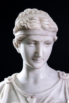 Sculpture of Hebe, after Bertel Thorvaldsen, h 164 cm