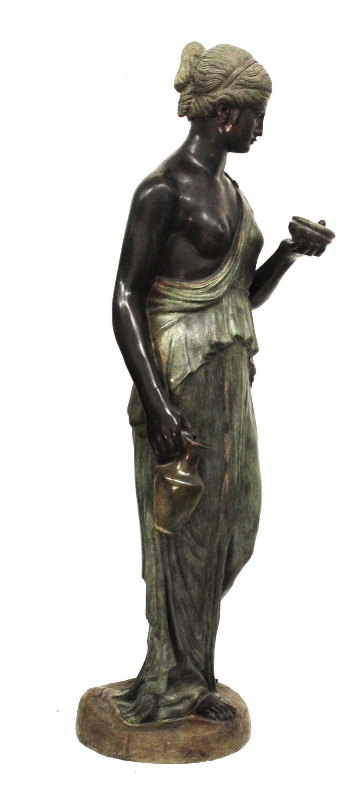 Scultura di Ebe, dal modello di Thorwaldse h162 cm In condizioni buone in vendita a Rome, IT