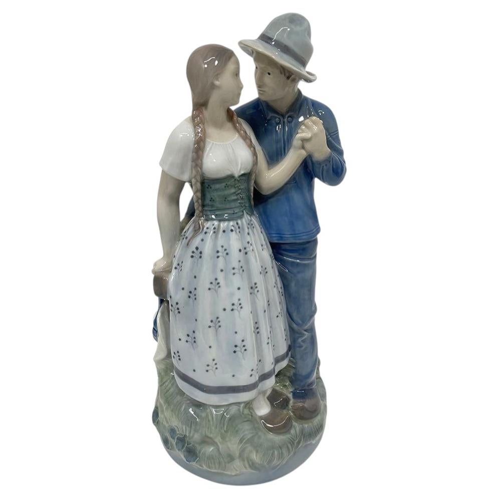 Scultura di Hendrik & Else di Royal Copenhagen, Danimarca 1985-1991 in vendita