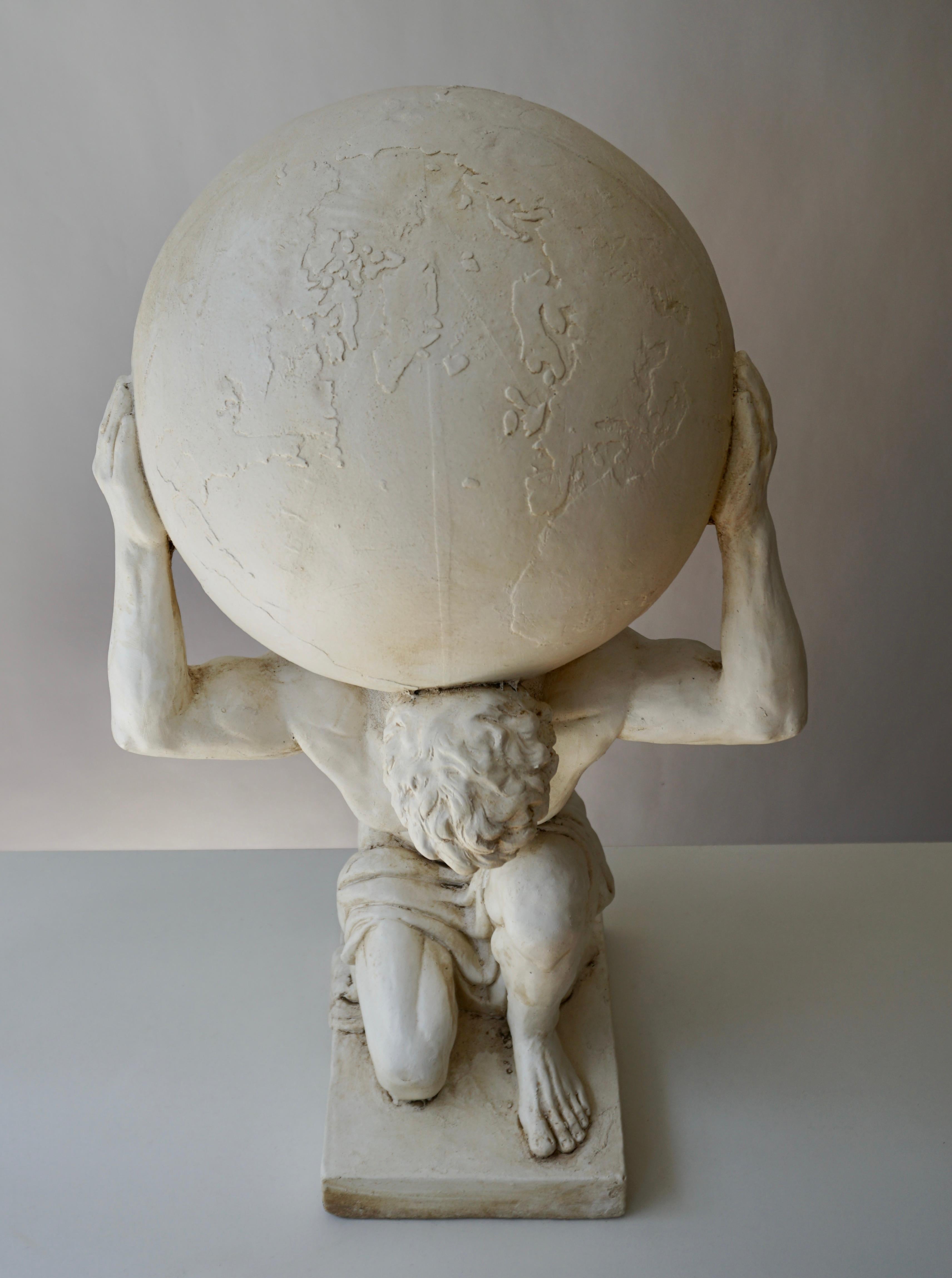 Italian Sculpture of Hercules Bearing the World after Antonio Canova