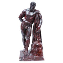 Sculpture of Hercules in red Levanto