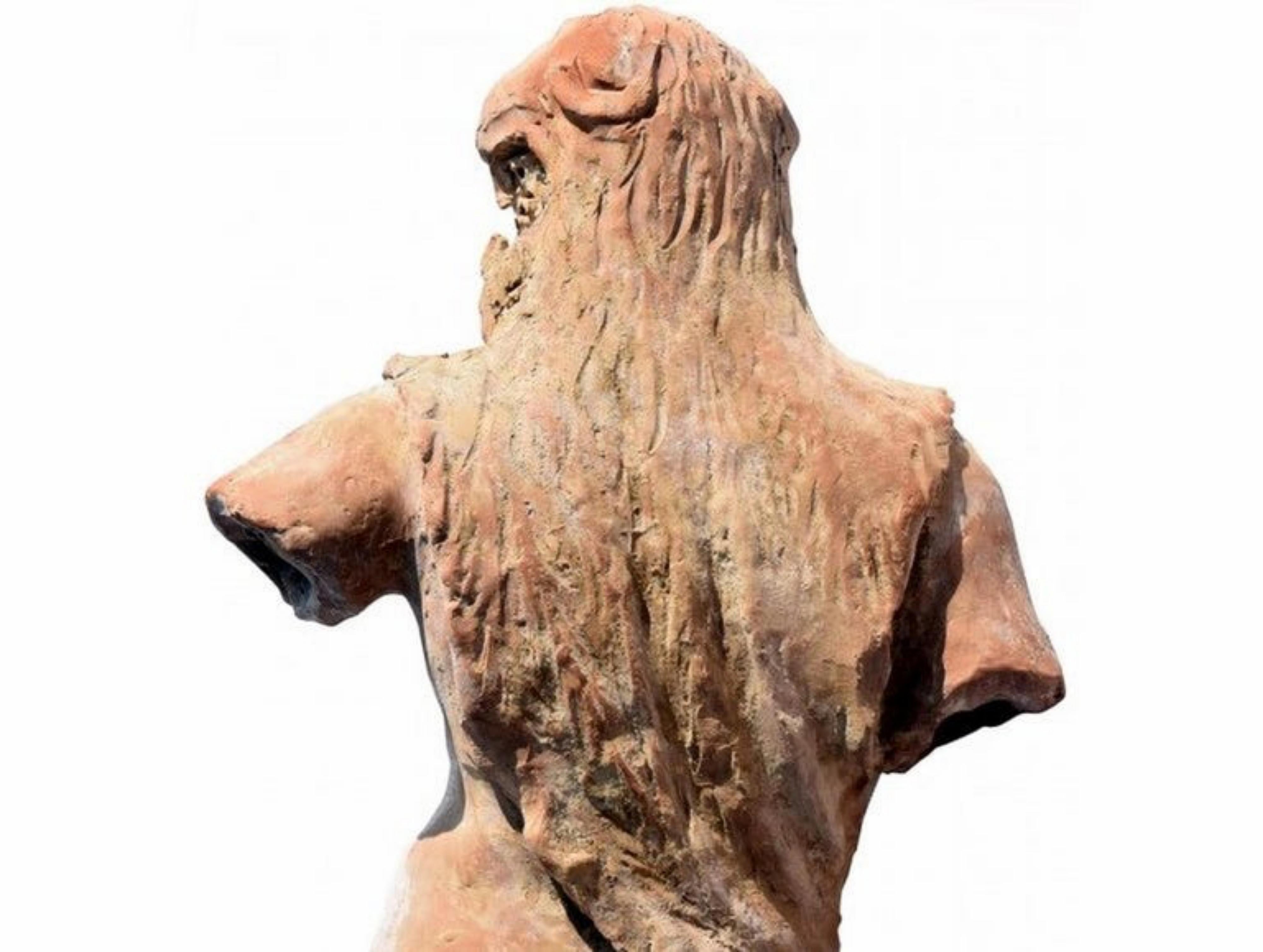 Skulptur des Herkules in Terrakotta Kopie der Vatikanischen Museen frühes 20. Jahrhundert (Moderne) im Angebot