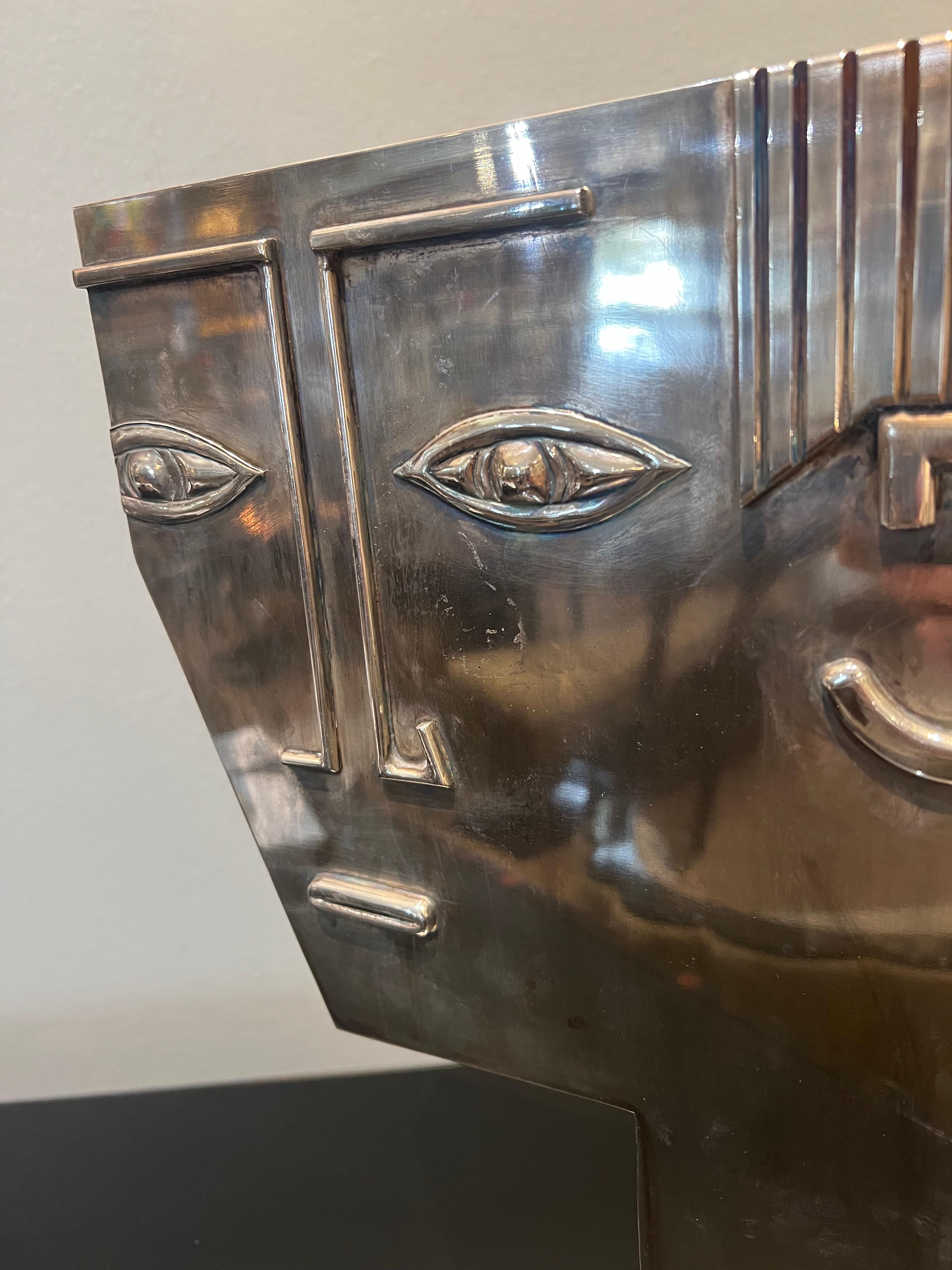 Scultura di testa maschile realizzata da Werkstätte Hagenauer Wien In condizioni buone in vendita a Houston, TX