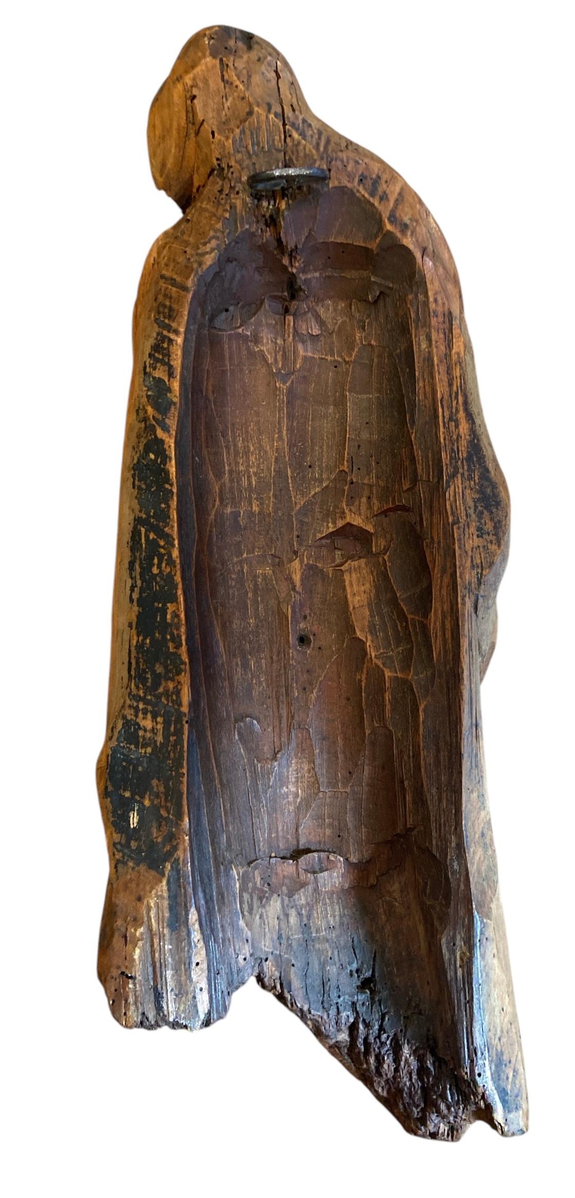 Legno di alberi da frutto Scultura di Maria Maddalena, 1600 ca. in vendita