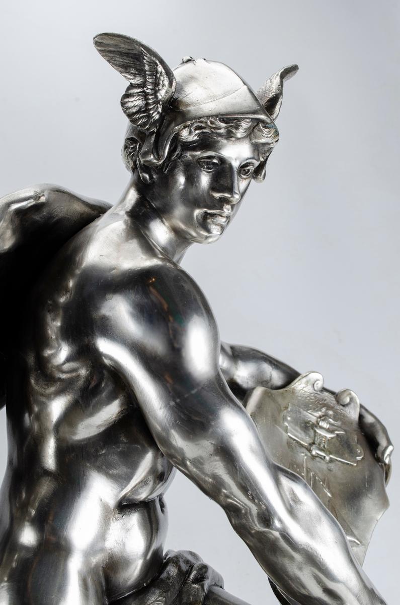 Sculpture of Mercury Emile Picault In Good Condition In Buenos Aires, Argentina