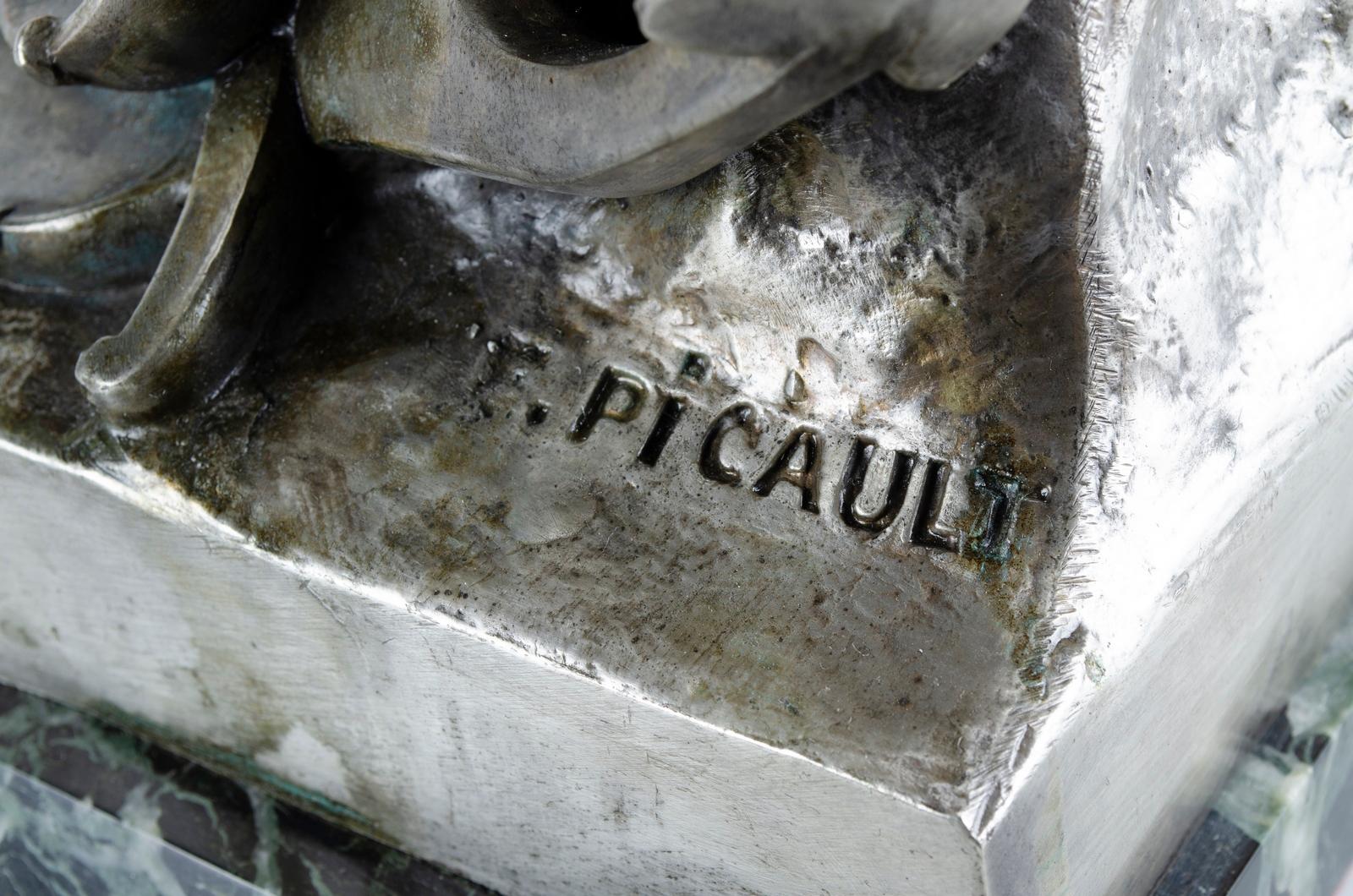 Sculpture of Mercury Emile Picault 1