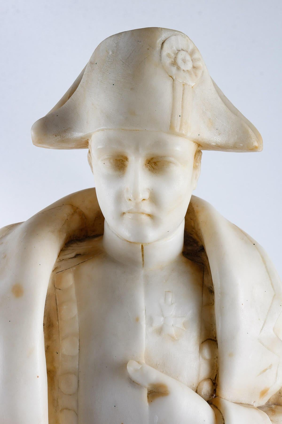 Sculpture of Napoleon in Alabaster, Early 20th Century. 2