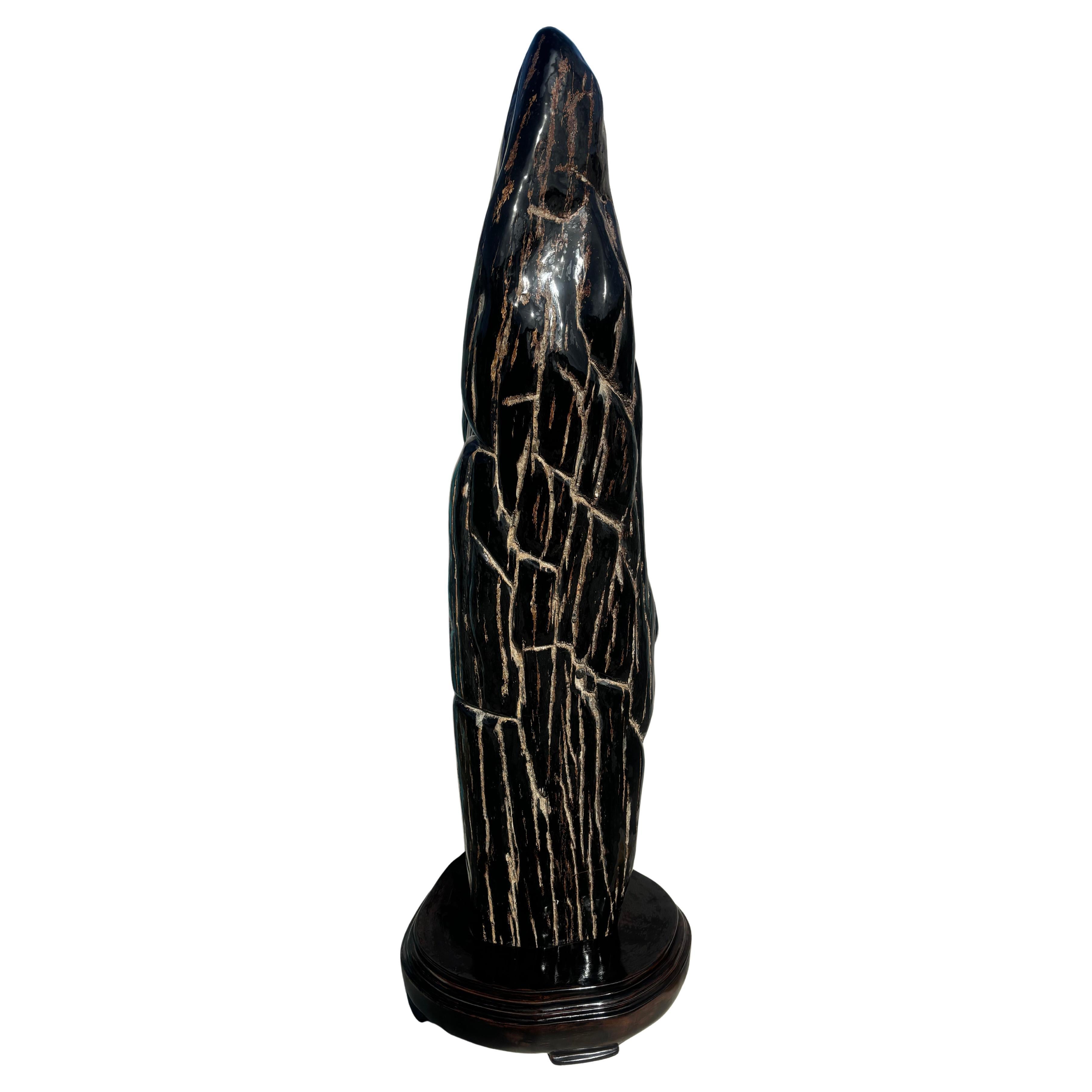 Escultura de Madera Petrificada