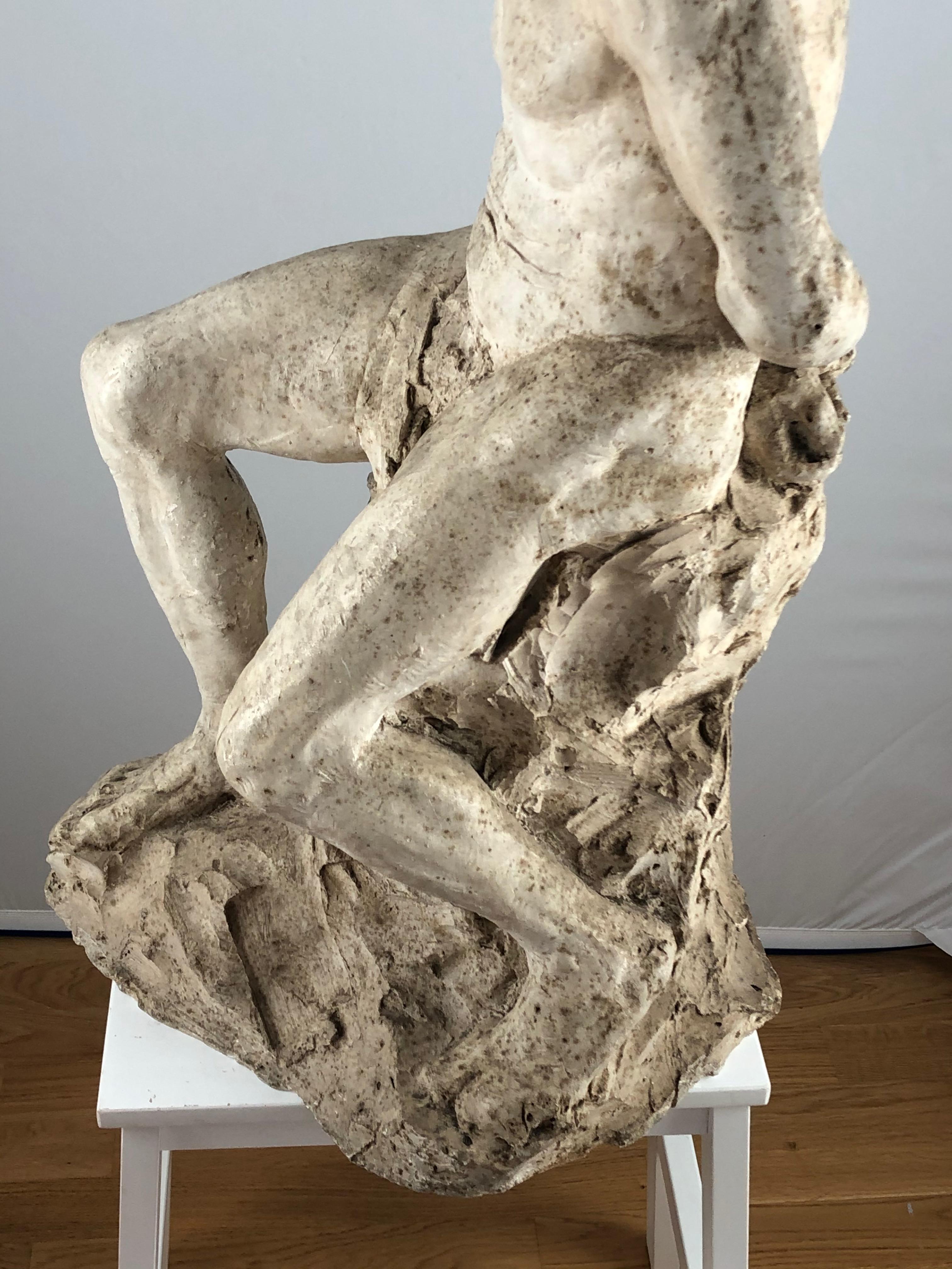 Sculpture of Plaster, signed Gallé and dated -93 (1893) For Sale 6