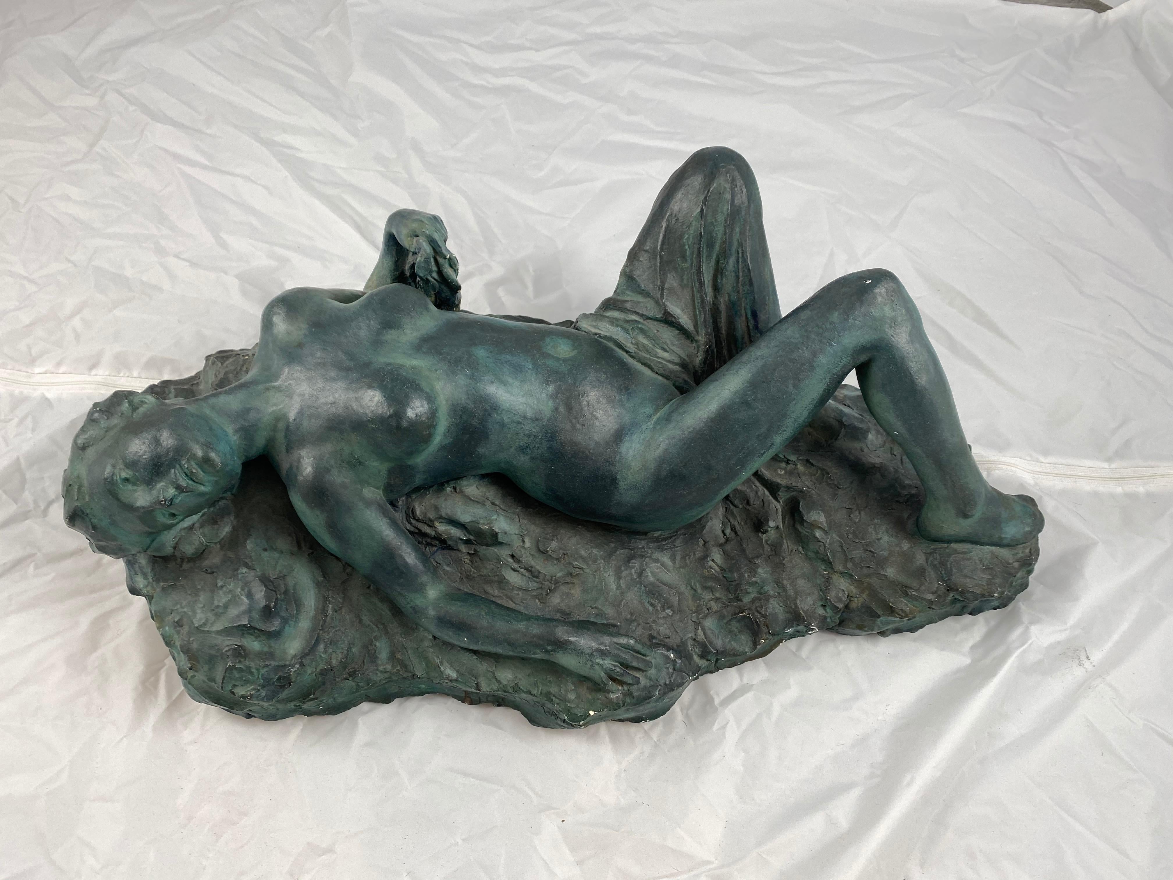Sculpture of Plaster, Signed Otto Strandman and Dated 1903 In Good Condition In Stockholm, SE