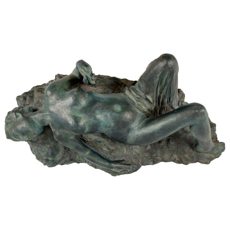 Sculpture of Plaster, Signed Otto Strandman and Dated 1903 For Sale