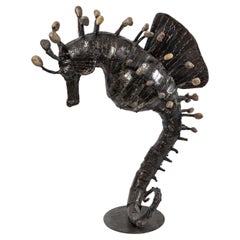 Sculpture of Seahorse in Steel