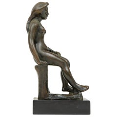 Sculpture of Seated Woman by Aristide Maillol