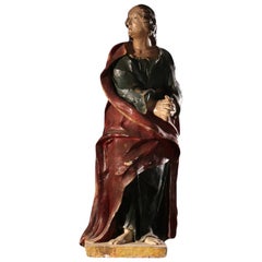 Sculpture of St. John Baptist Italy 17th Century
