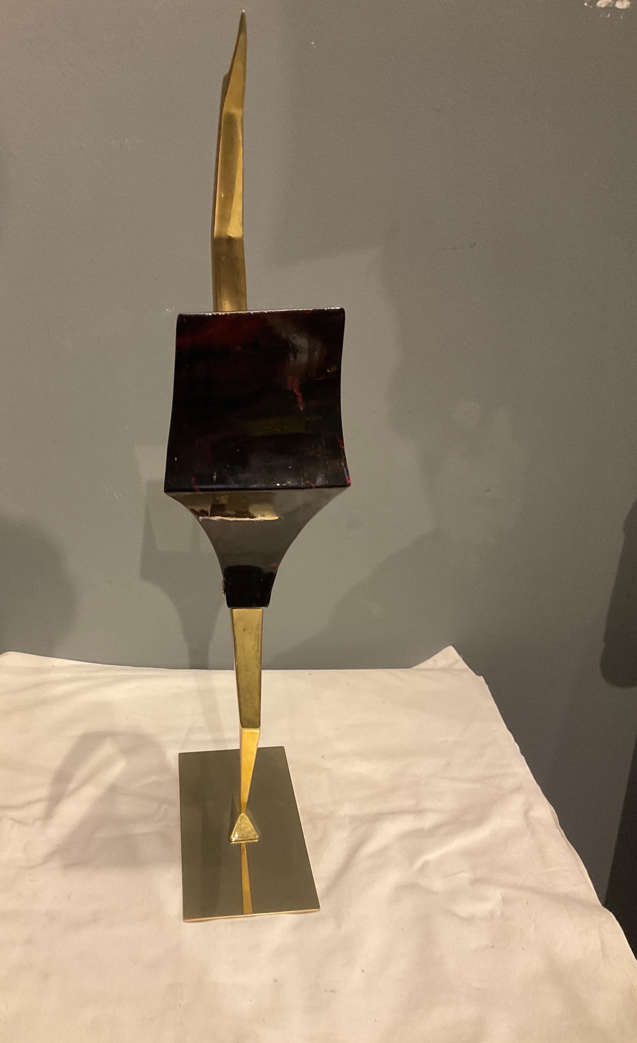 Skulptur aus den 70er Jahren in Harz der Florentiner Firma DS (Ende des 20. Jahrhunderts)