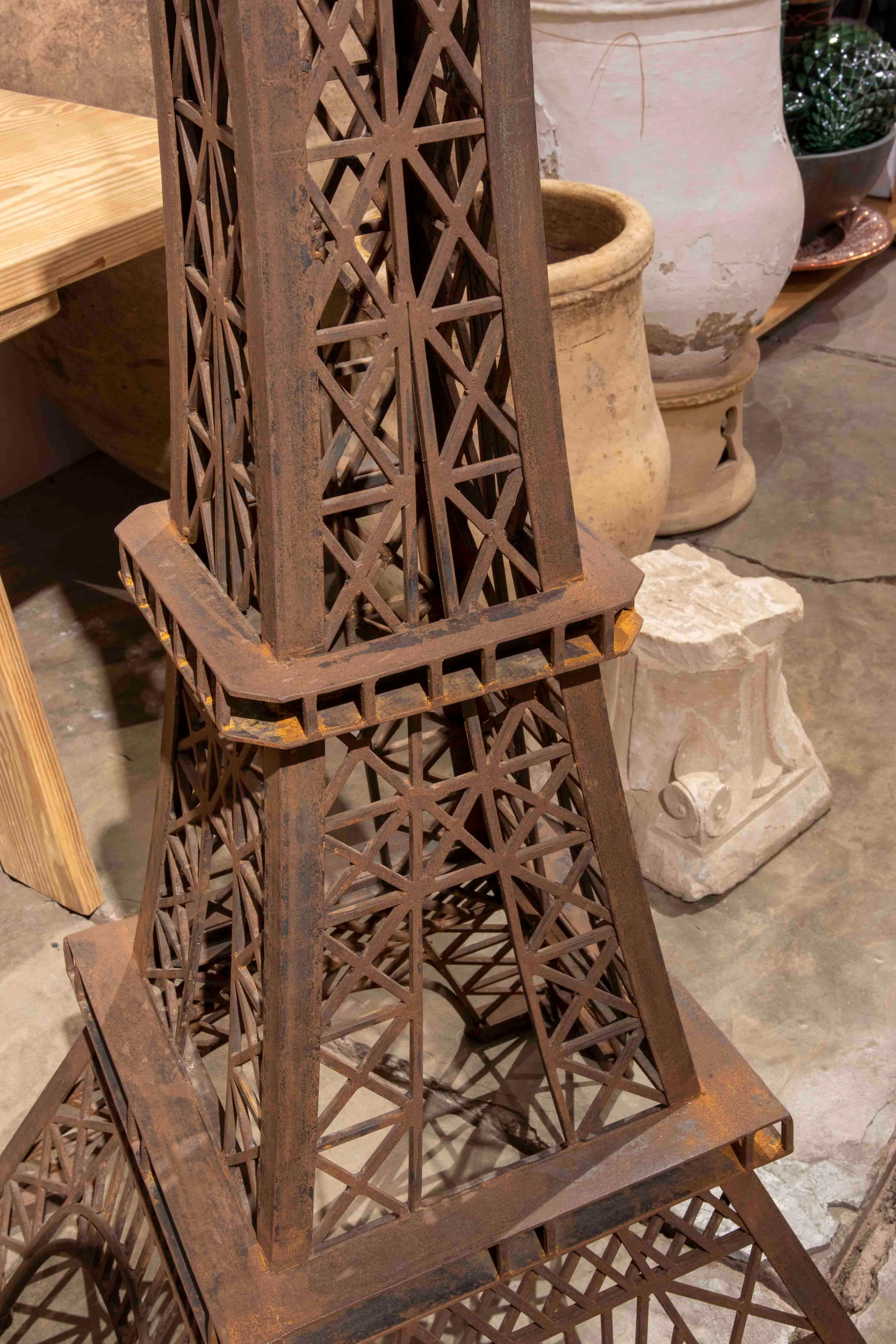 European Sculpture of the Eiffel Tower Made of Iron 