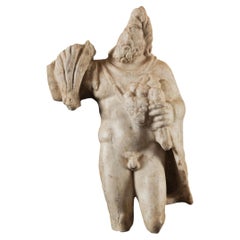 Sculpture of the god Silvanus. Ancient Rome, 2nd century AD. Marble. 46 cm.