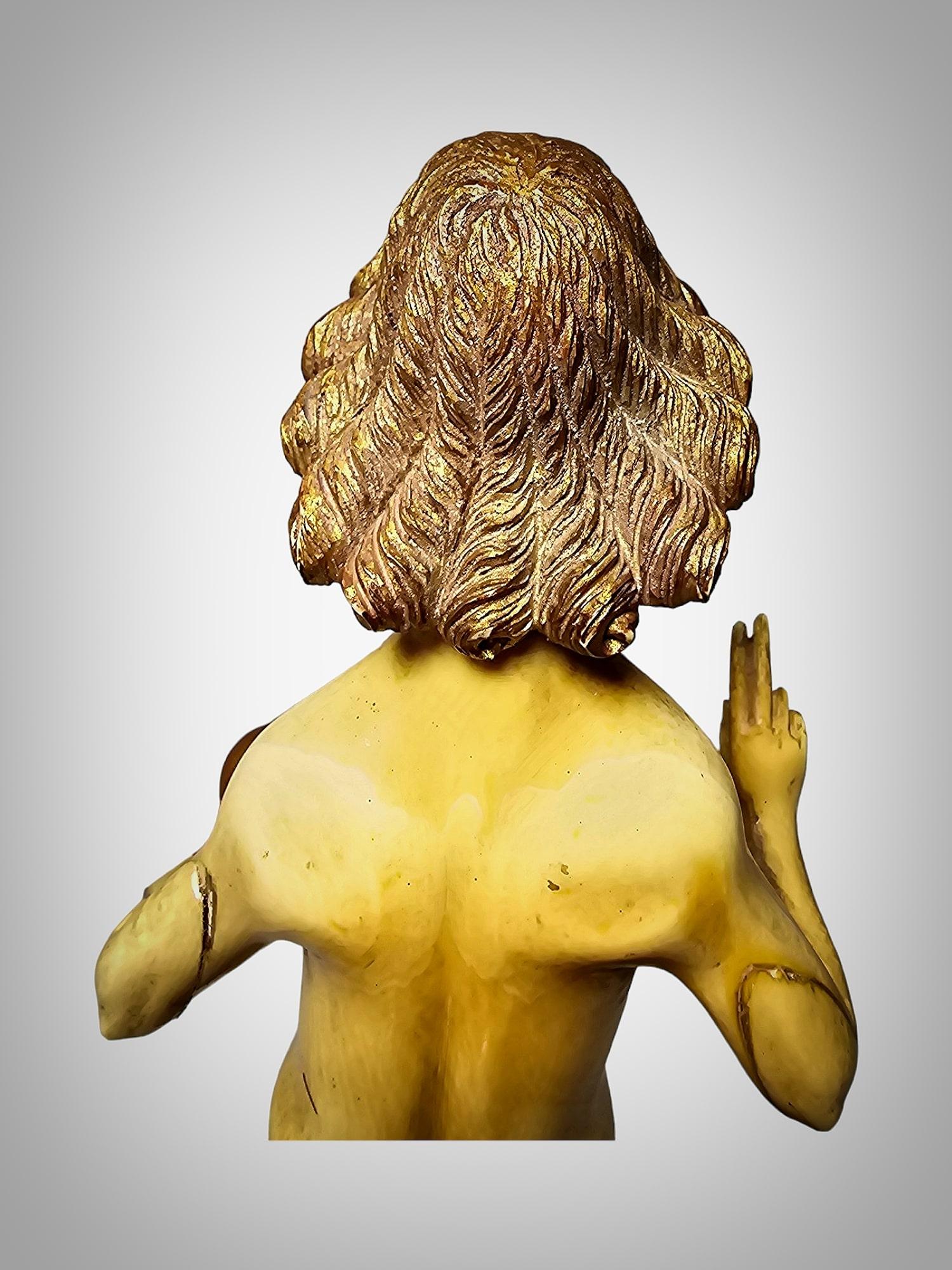 Sculpture de l'enfant Jésus en tant que Salvateur Mundi - École de Mechelen, 15e-16e  en vente 4