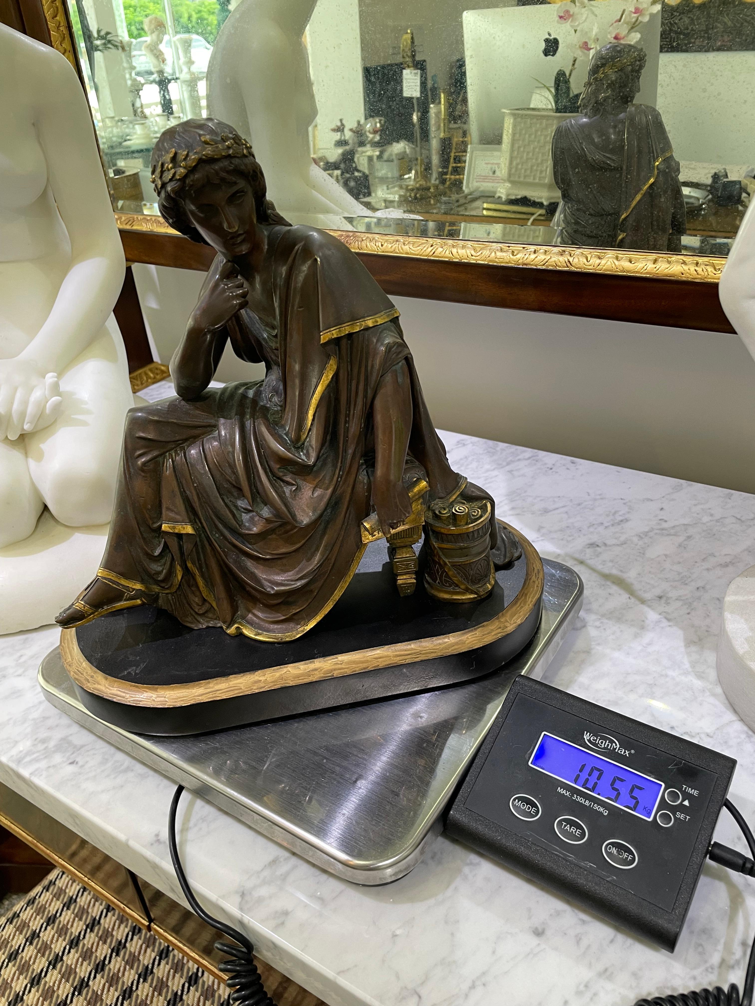 Skulptur des römischen Dichters Virgil nach Albert-Ernest Carrier-Belleuse im Angebot 8