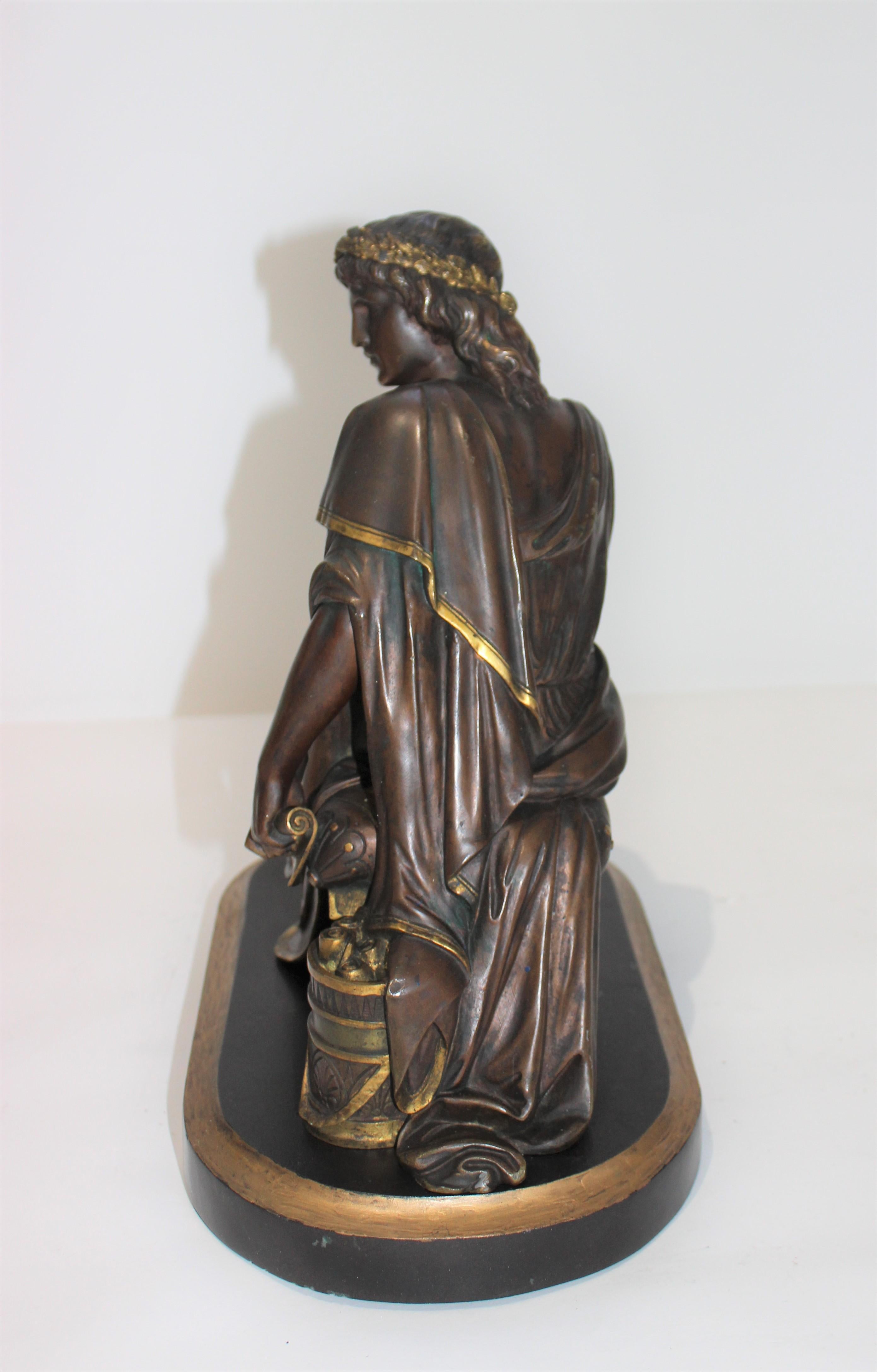 Skulptur des römischen Dichters Virgil nach Albert-Ernest Carrier-Belleuse (Gegossen) im Angebot
