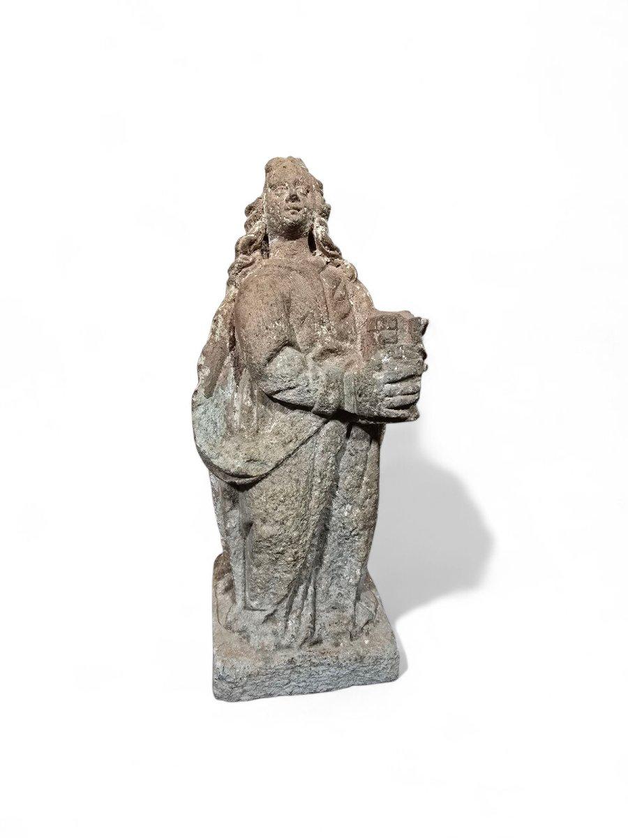 Barocco Scultura della Vergine Maria - Scuola italiana, XVII secolo in vendita