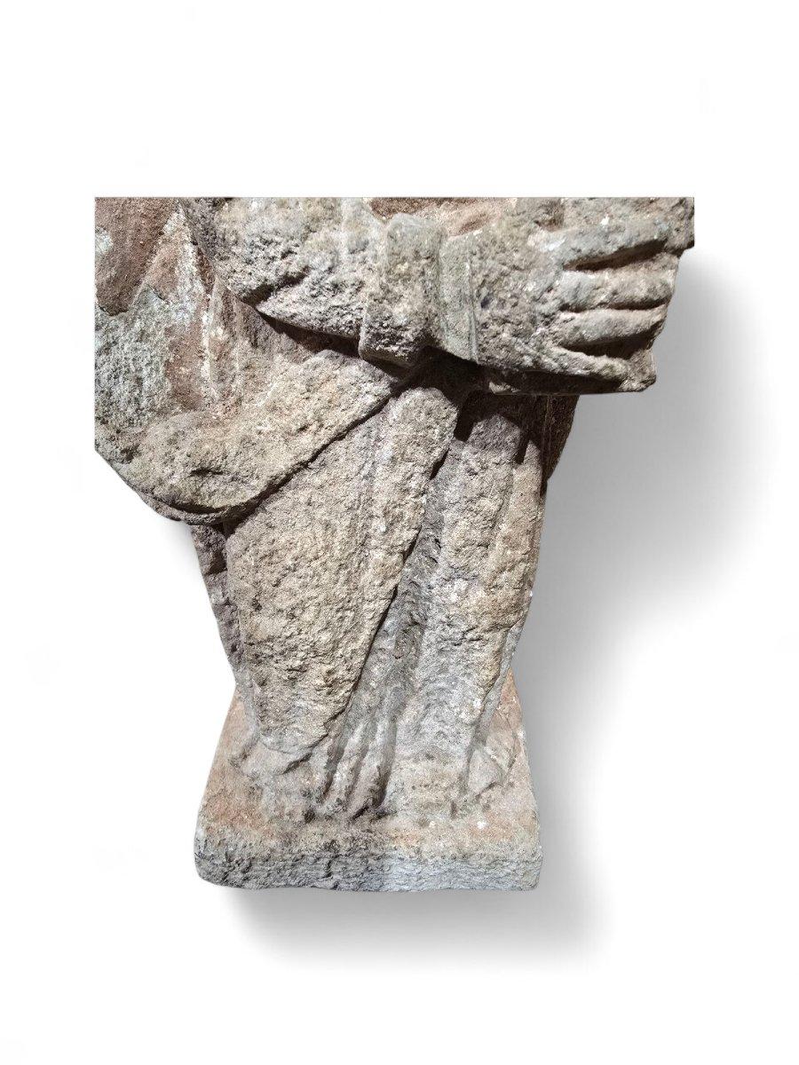 Calcare Scultura della Vergine Maria - Scuola italiana, XVII secolo in vendita