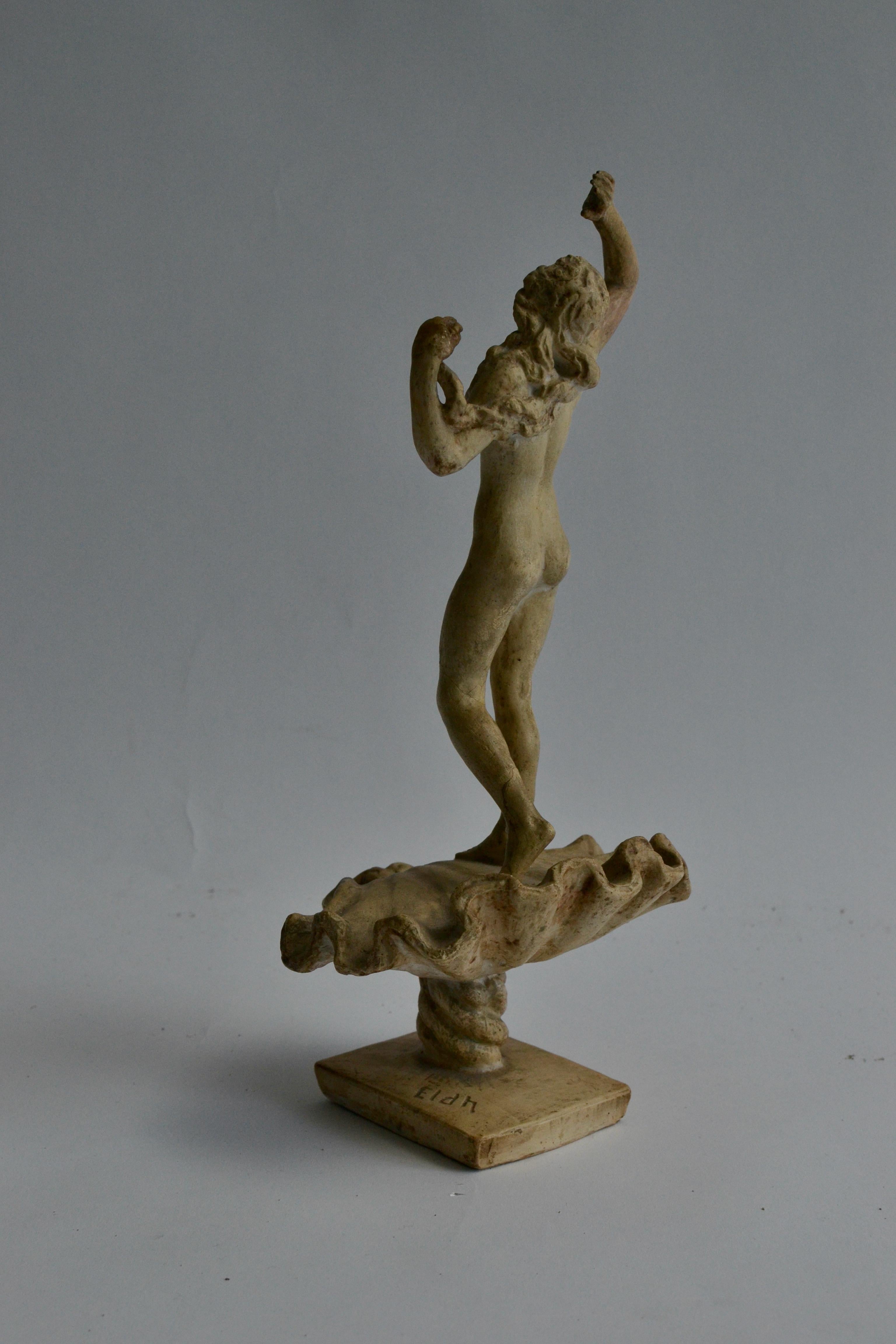 Molded Sculpture of Venus by Carl Eldh, plaster, c.1930