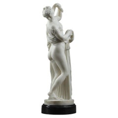 Sculpture of "Vénus Callipyge" in white carrara marble, 19th century
