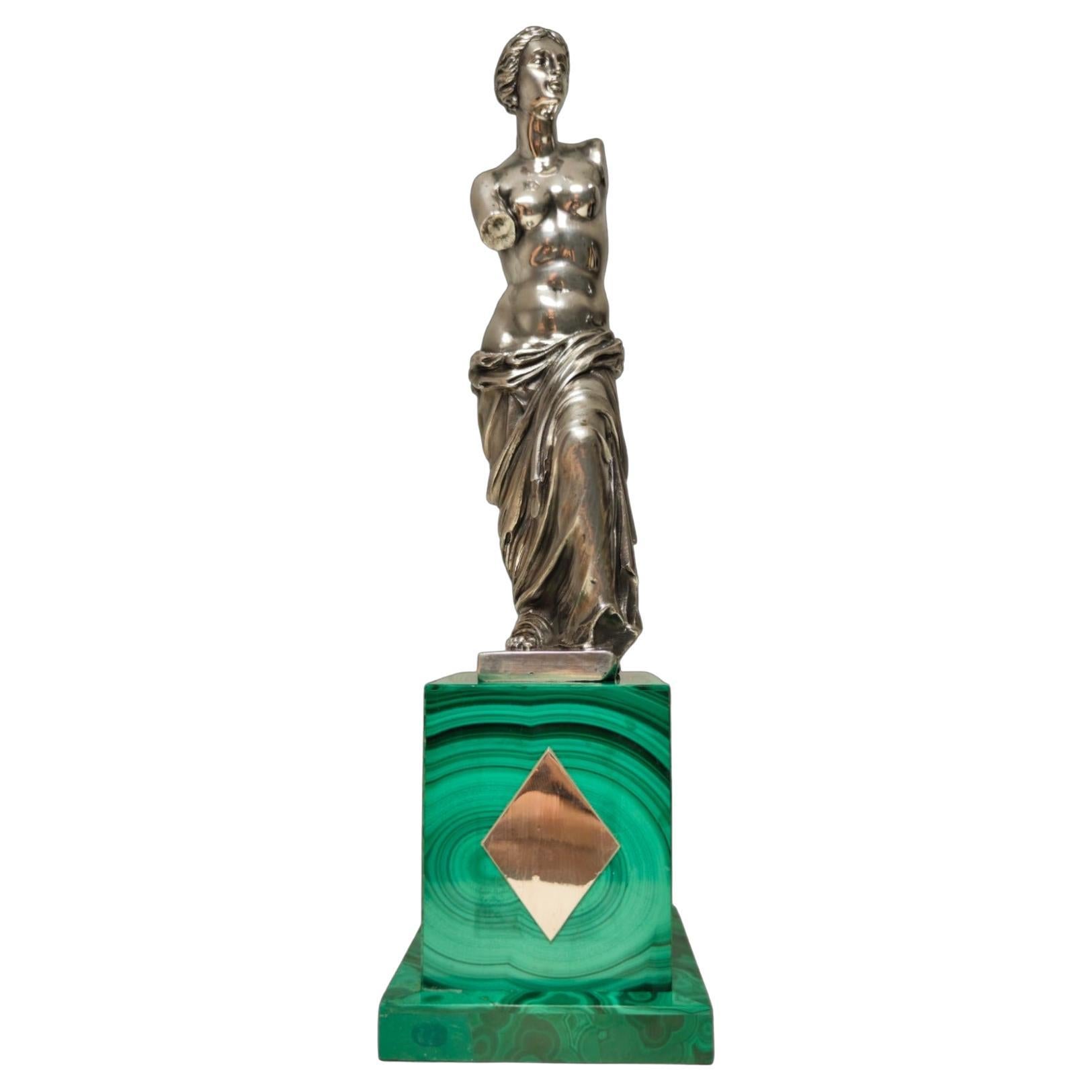 Scultura di Venere in argento massiccio del XX secolo