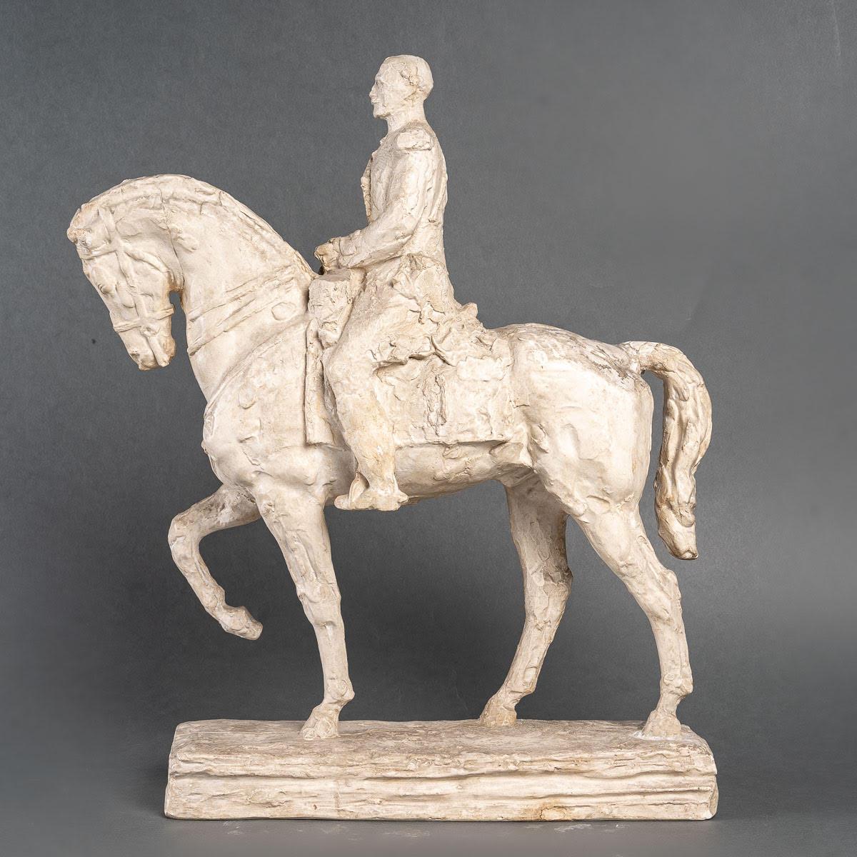 Art Deco Sculpture, Original Plaster for the Monument of Maréchal Foch by Robert Wlerick. For Sale