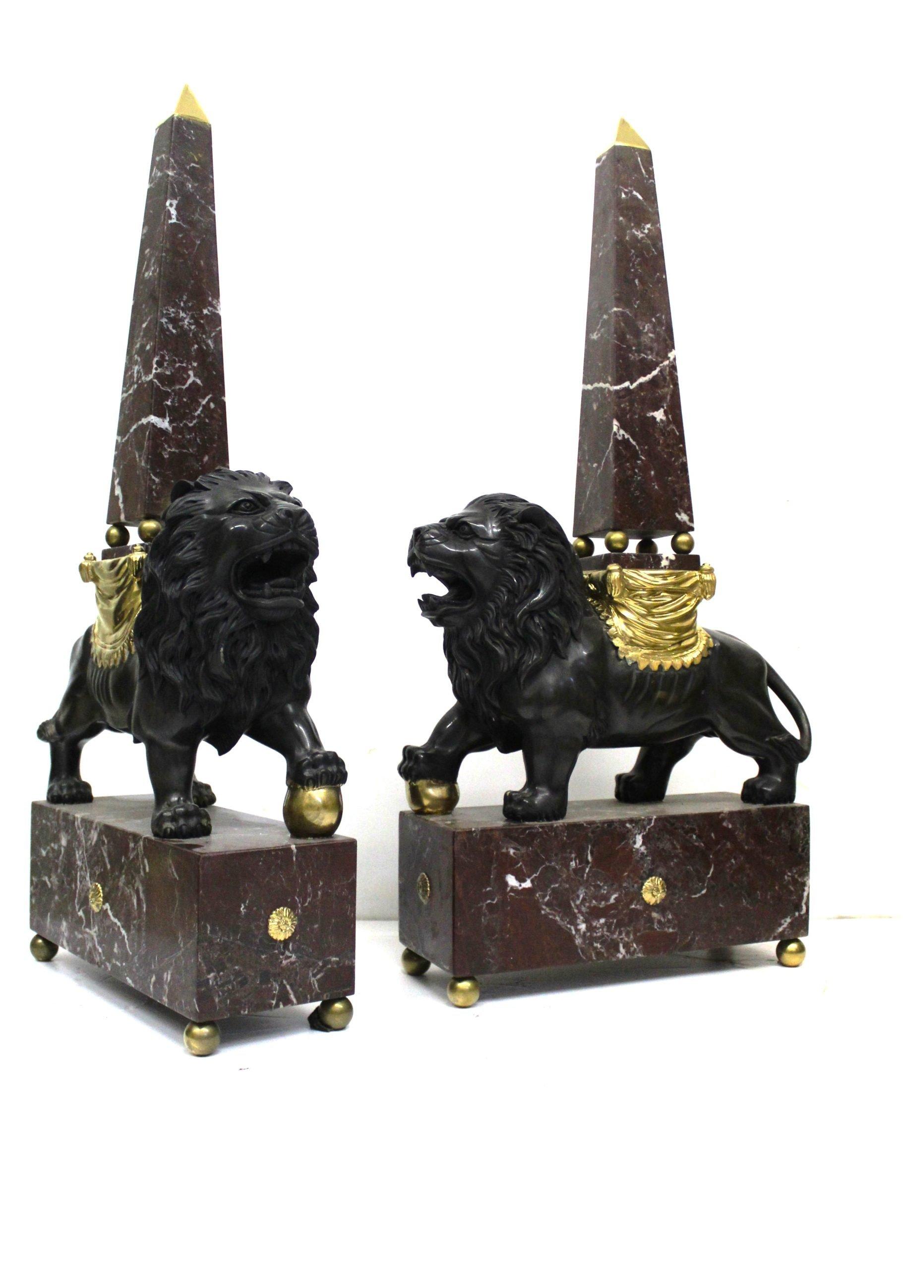 Skulptur, Paar Obelisken, Skulptur (20. Jahrhundert) im Angebot