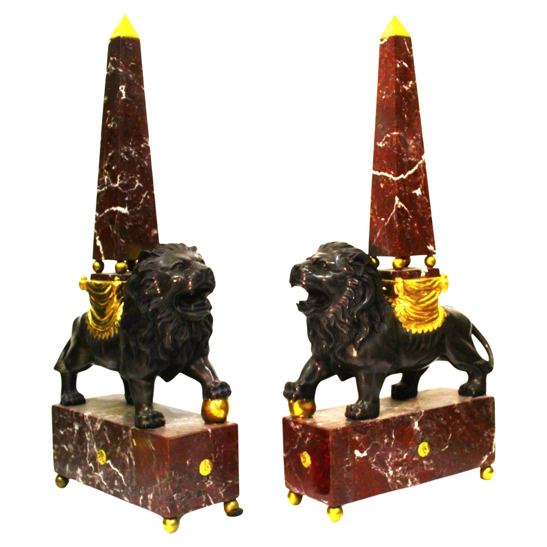Skulptur, Paar Obelisken, Skulptur im Angebot