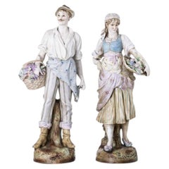 Sculpture - Pair of sculptures - 19th century