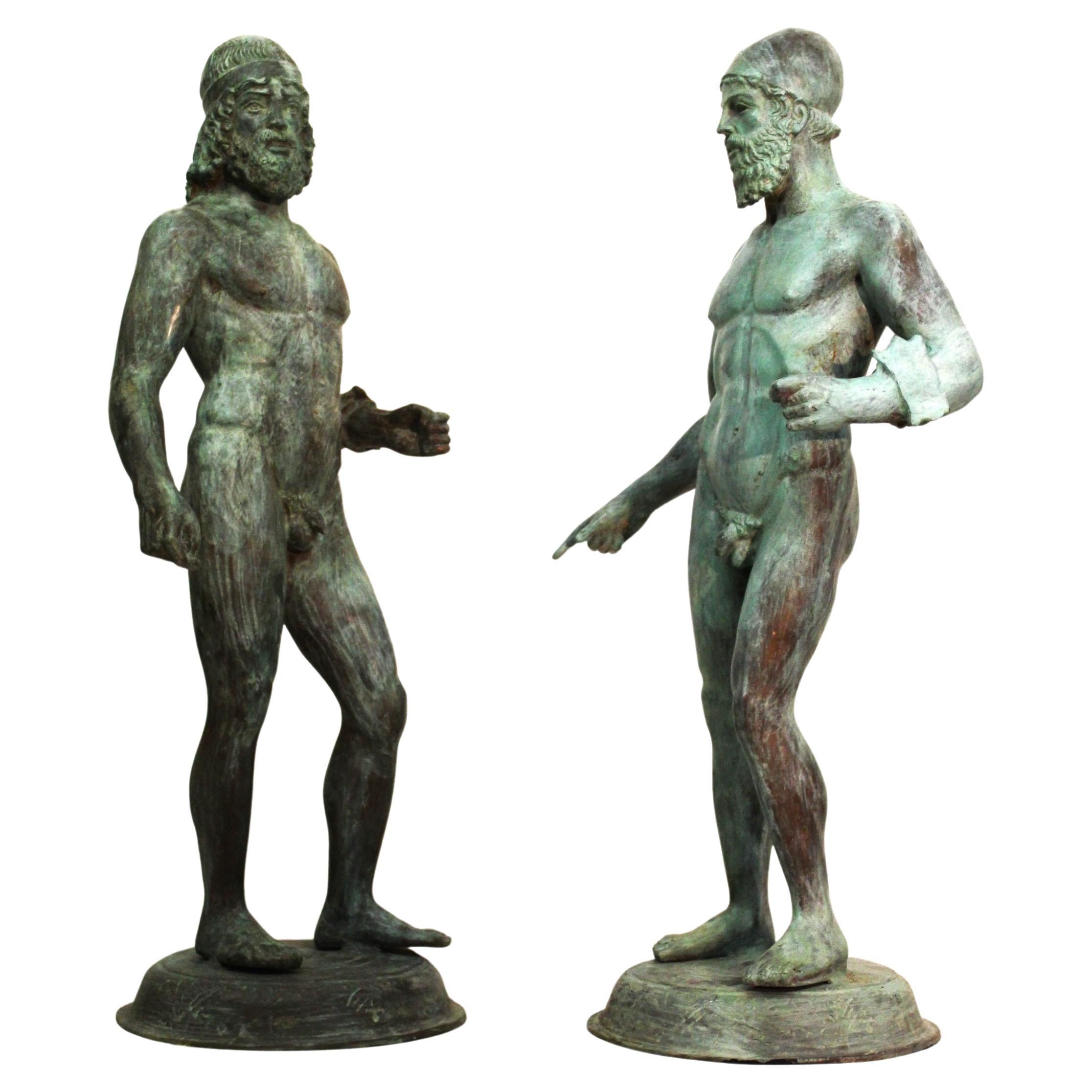 Sculpture, Pair of sculptures by Riace bronzes For Sale