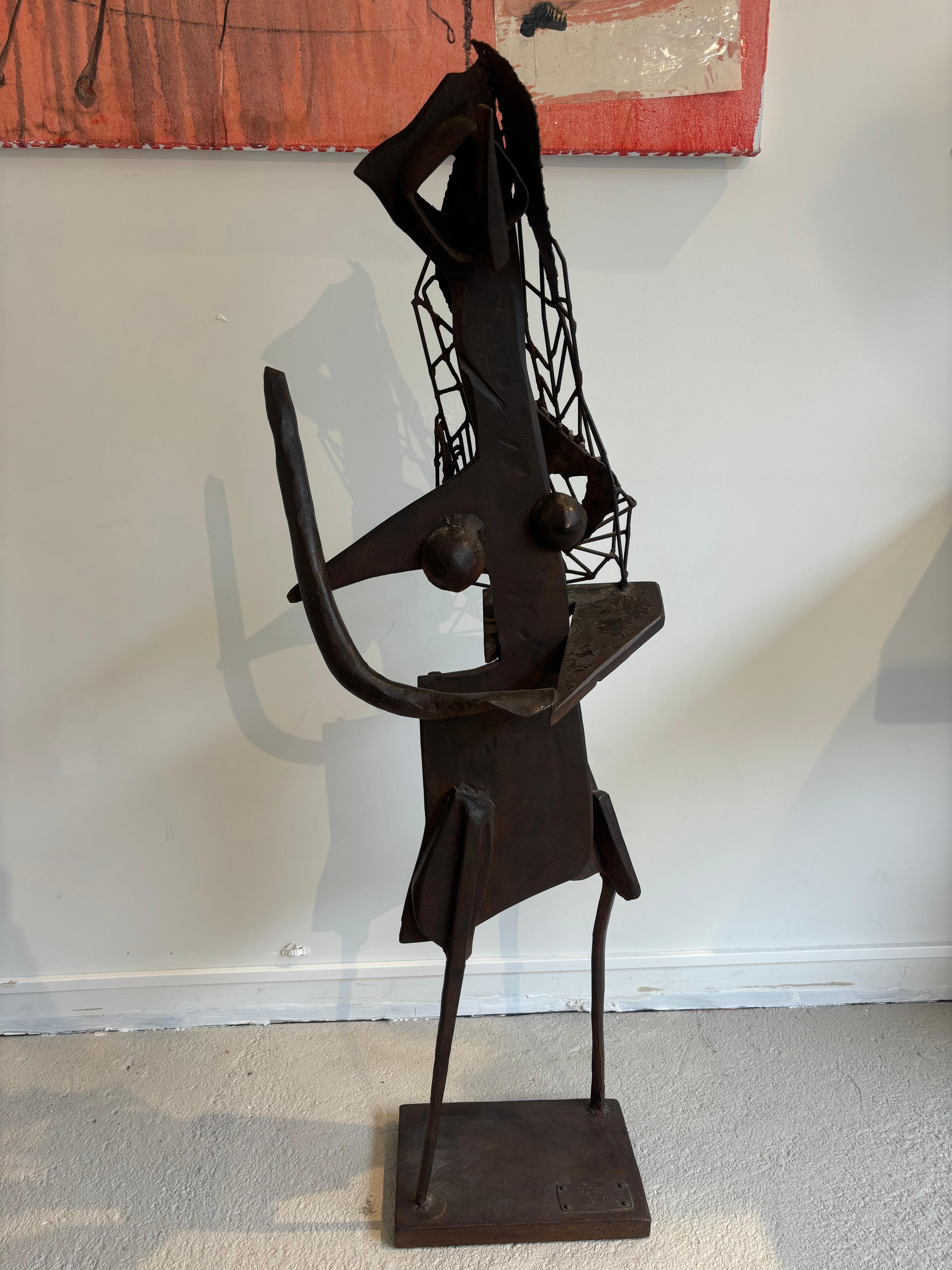 Francese Scultura par Sido and François Thevenin, firmata, pezzo unico in vendita