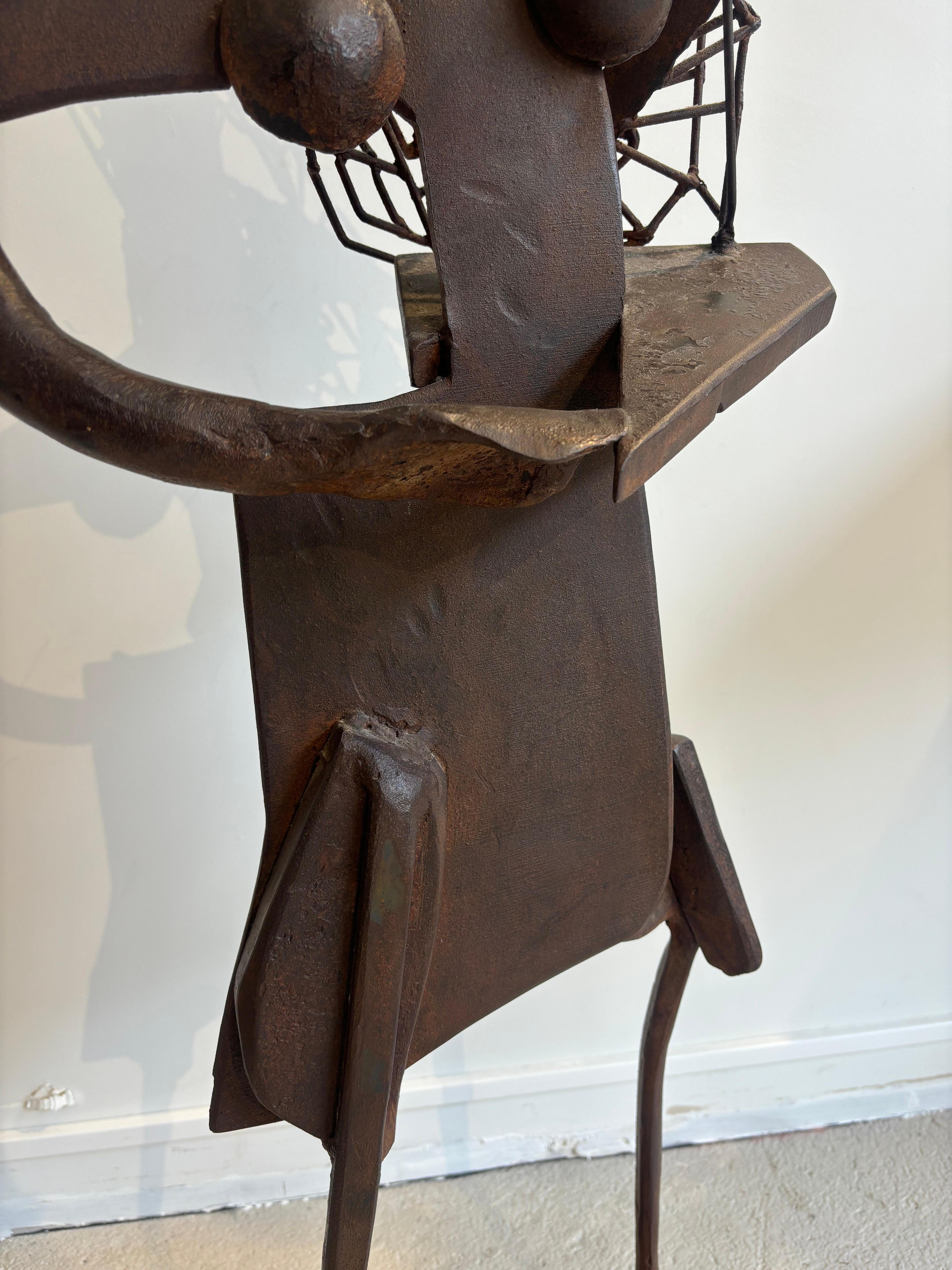 Ferro battuto Scultura par Sido and François Thevenin, firmata, pezzo unico in vendita