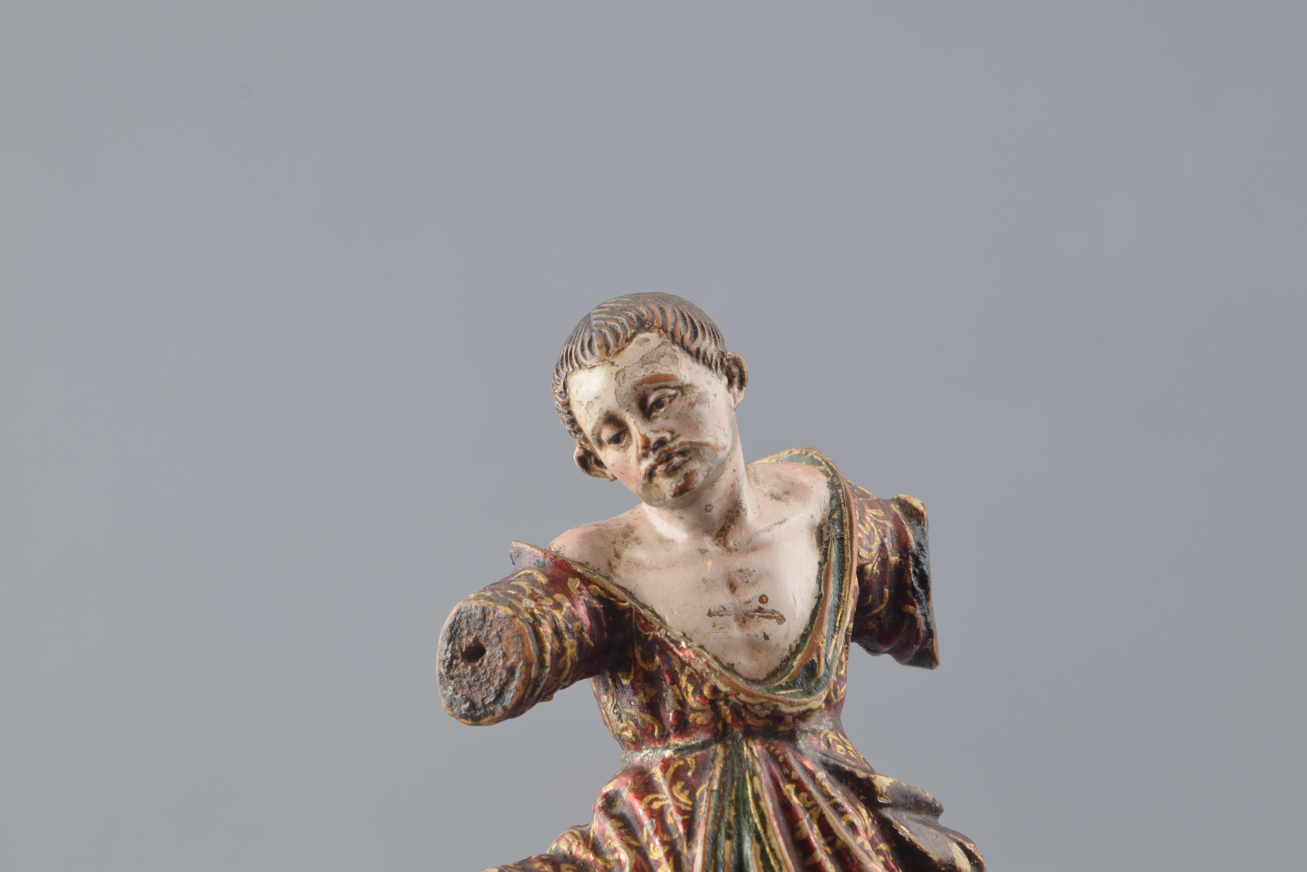 18th Century and Earlier Sculpture, Polychromed Wood, Italy, 16th Century